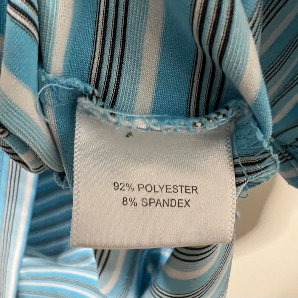 Peter Millar Men’s Blue White Striped Polo Golf Shirt‎ Size Extra Large - Picture 7 of 7